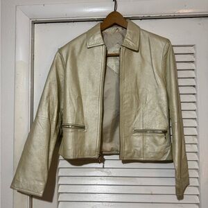 Preston & York Light Tan Leather Jacket